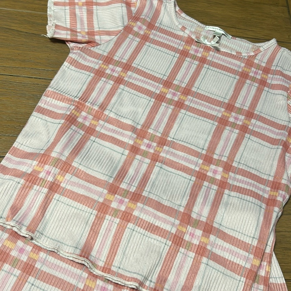 Catherine Malandrino Pink and White Pajama Set - Picture 2 of 6